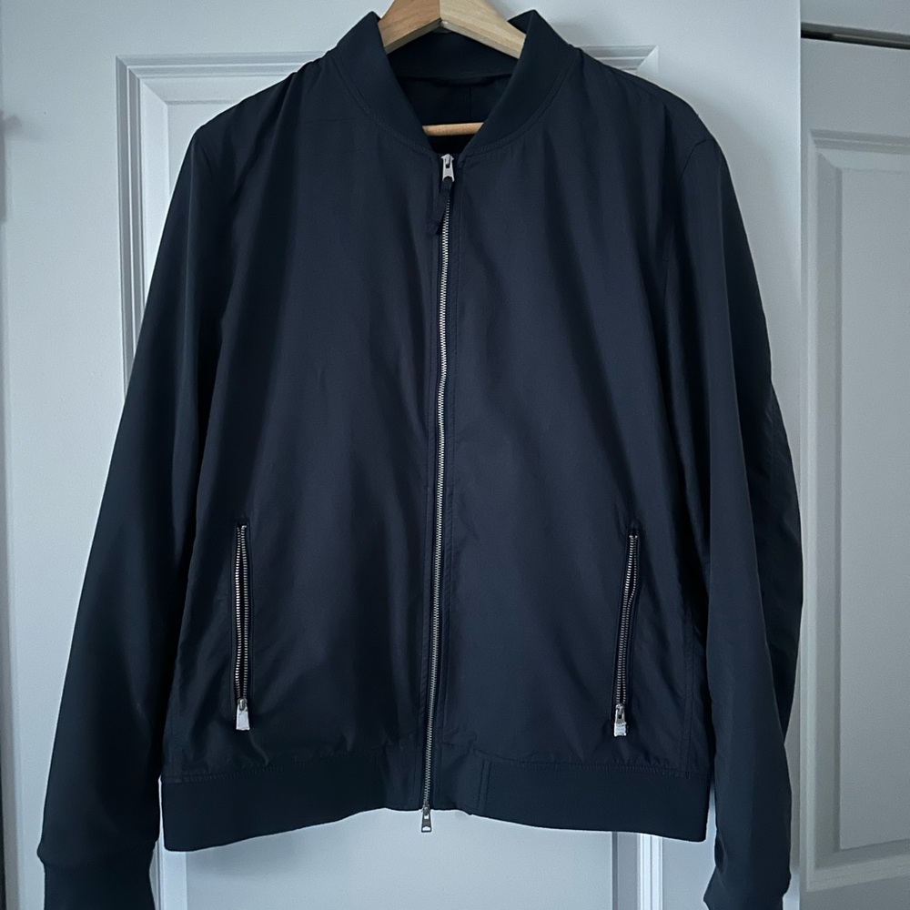 All Saints Classic Blue Bomber Jacket